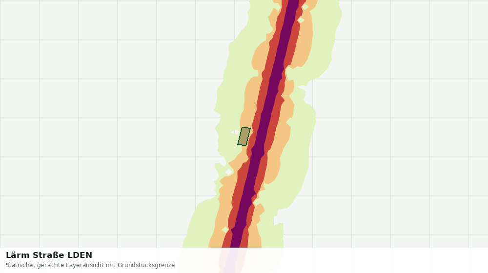 Statische Kartenansicht: Lärm Straße LDEN