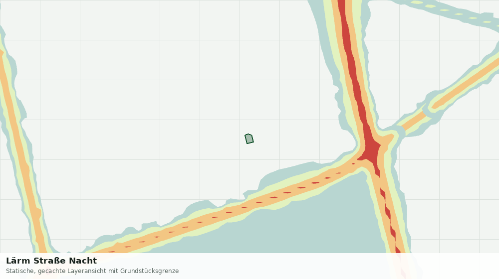 Statische Kartenansicht: Lärm Straße Nacht