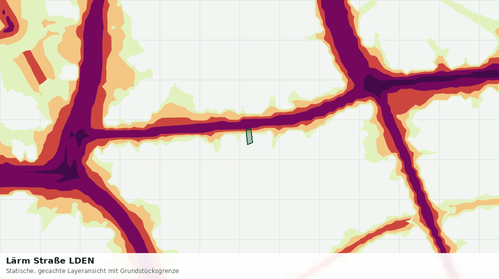 Statische Kartenansicht: Lärm Straße LDEN