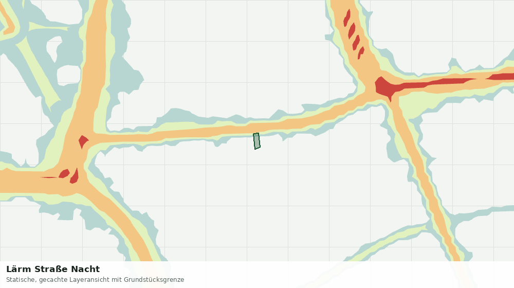 Statische Kartenansicht: Lärm Straße Nacht