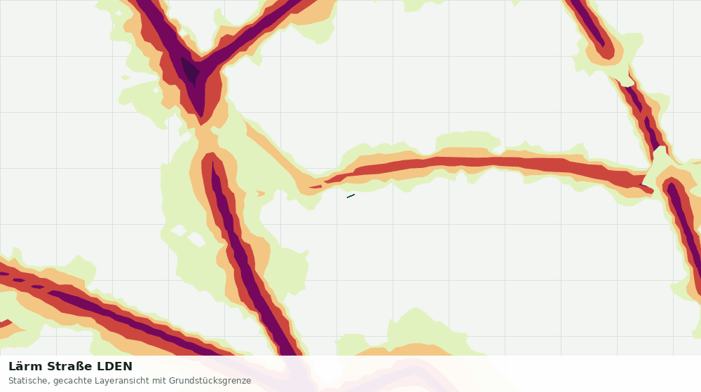 Statische Kartenansicht: Lärm Straße LDEN