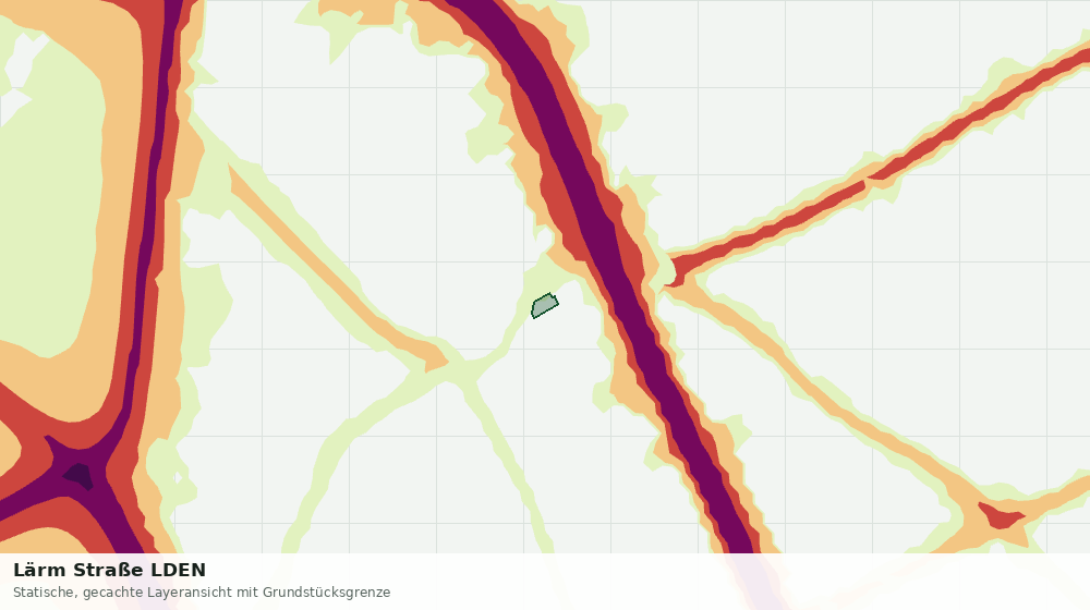 Statische Kartenansicht: Lärm Straße LDEN