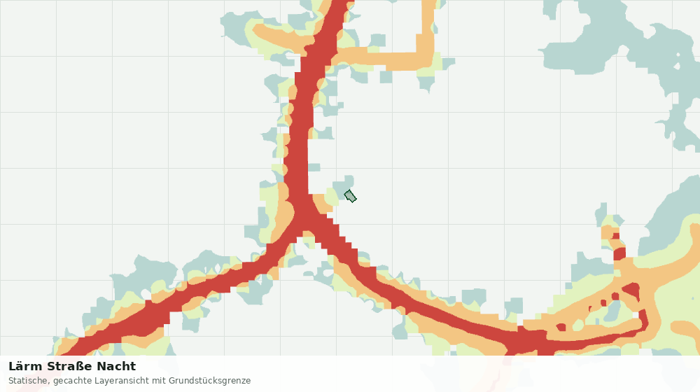 Statische Kartenansicht: Lärm Straße Nacht