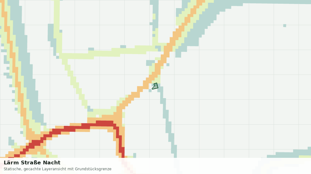 Statische Kartenansicht: Lärm Straße Nacht