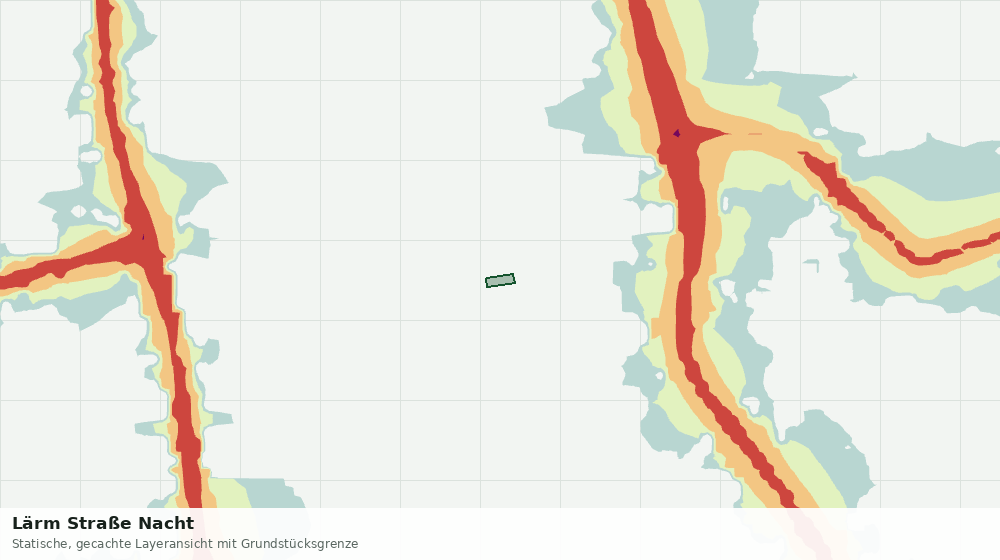Statische Kartenansicht: Lärm Straße Nacht