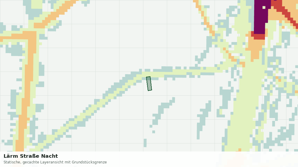 Statische Kartenansicht: Lärm Straße Nacht