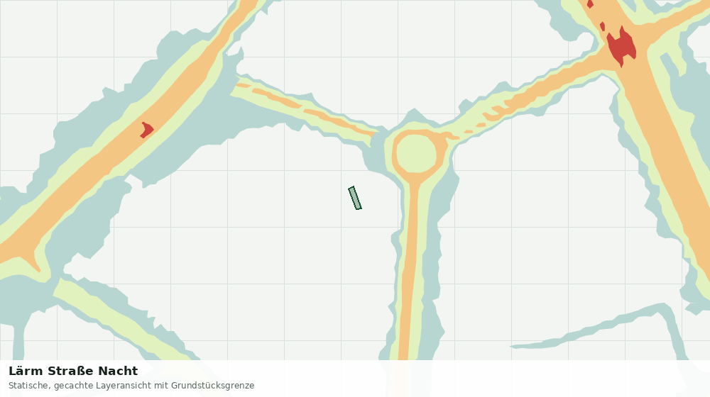 Statische Kartenansicht: Lärm Straße Nacht