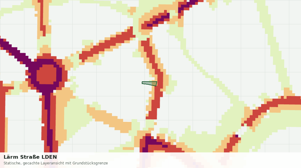 Statische Kartenansicht: Lärm Straße LDEN