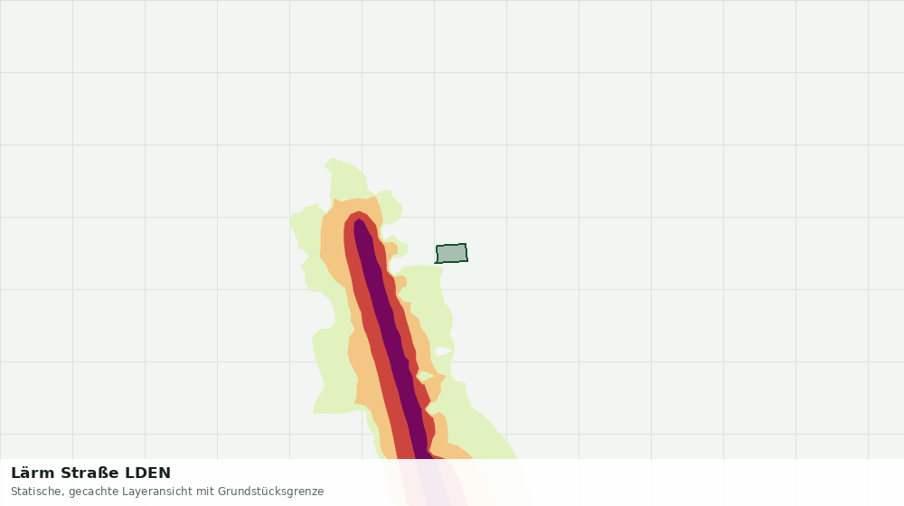 Statische Kartenansicht: Lärm Straße LDEN