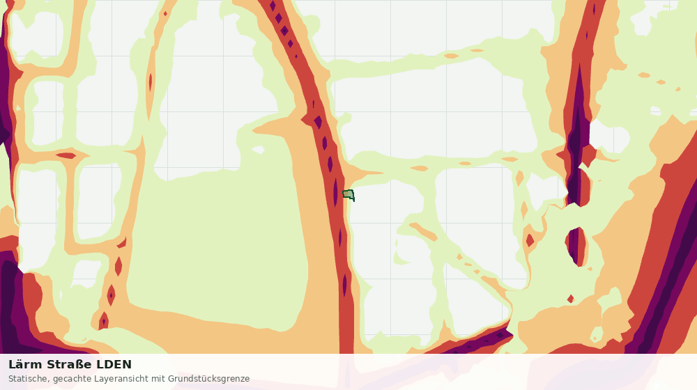 Statische Kartenansicht: Lärm Straße LDEN