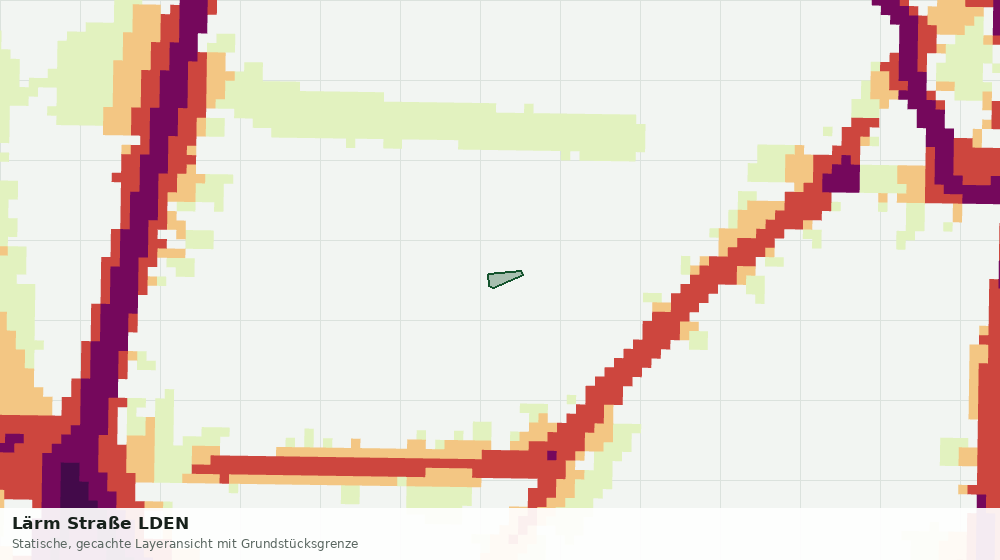 Statische Kartenansicht: Lärm Straße LDEN