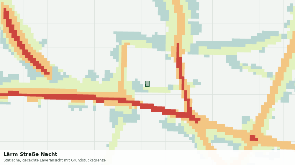 Statische Kartenansicht: Lärm Straße Nacht