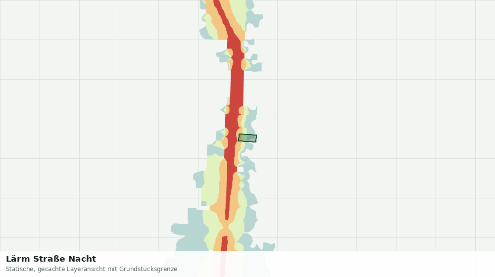 Statische Kartenansicht: Lärm Straße Nacht