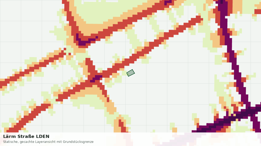 Statische Kartenansicht: Lärm Straße LDEN