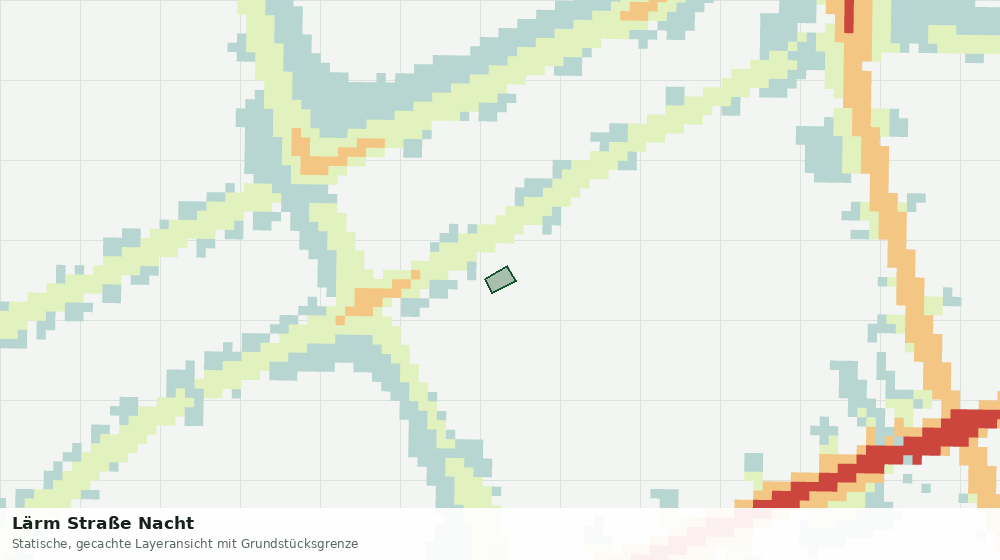 Statische Kartenansicht: Lärm Straße Nacht