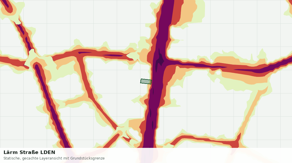 Statische Kartenansicht: Lärm Straße LDEN