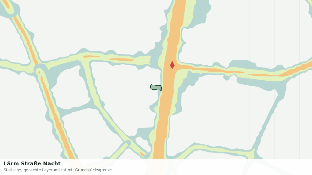 Statische Kartenansicht: Lärm Straße Nacht