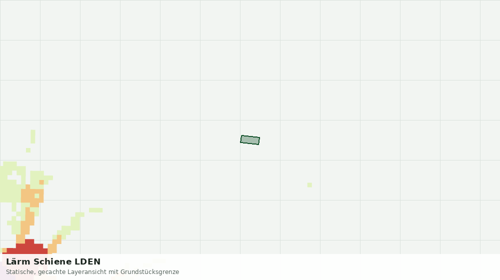 Statische Kartenansicht: Lärm Schiene LDEN
