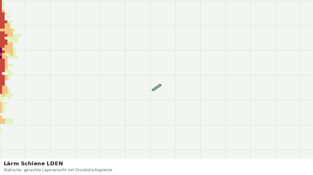 Statische Kartenansicht: Lärm Schiene LDEN