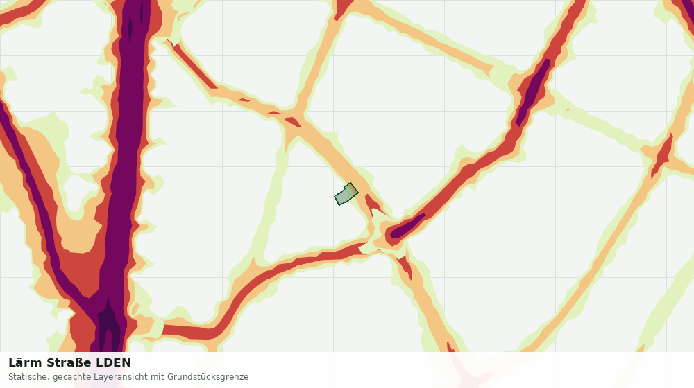 Statische Kartenansicht: Lärm Straße LDEN