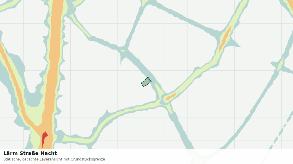 Statische Kartenansicht: Lärm Straße Nacht