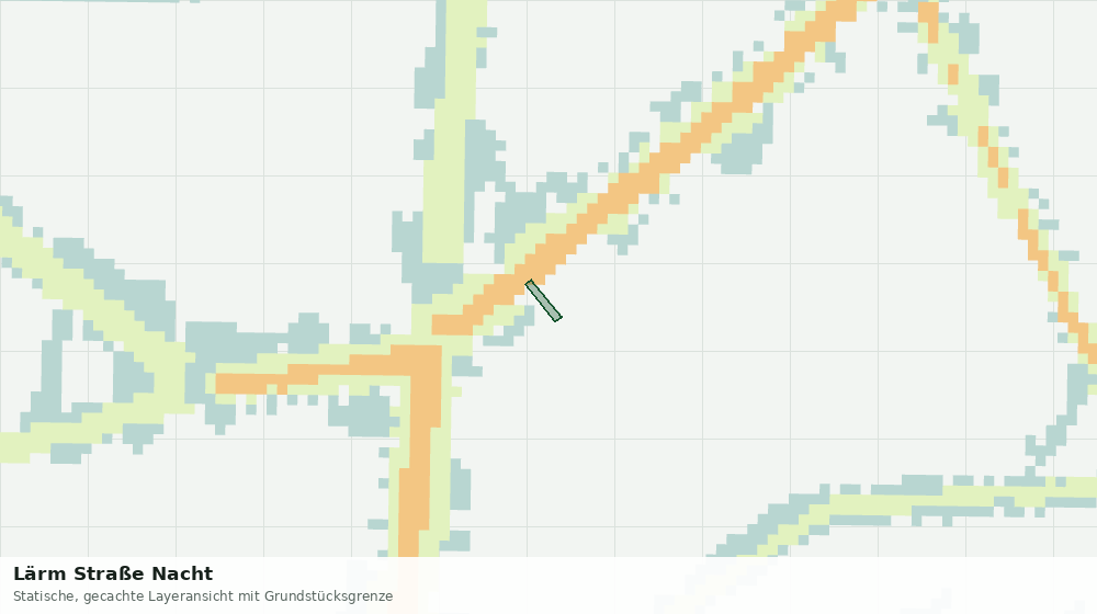 Statische Kartenansicht: Lärm Straße Nacht