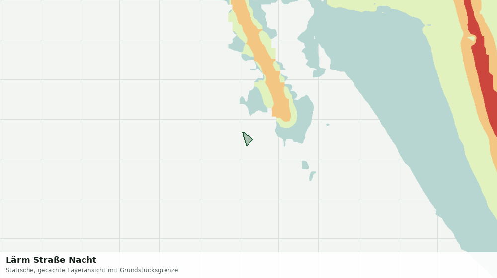 Statische Kartenansicht: Lärm Straße Nacht