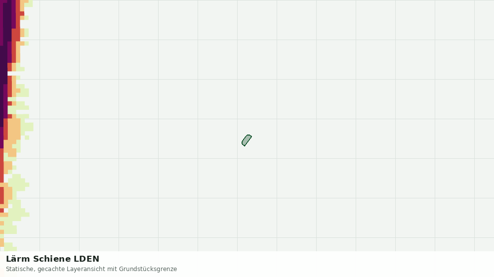 Statische Kartenansicht: Lärm Schiene LDEN