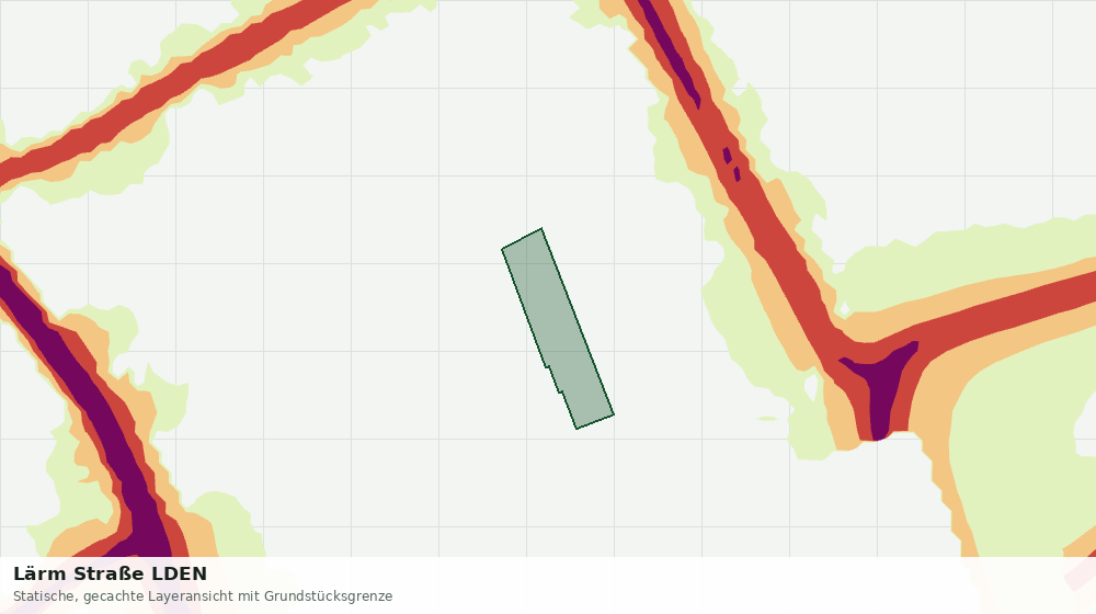 Statische Kartenansicht: Lärm Straße LDEN