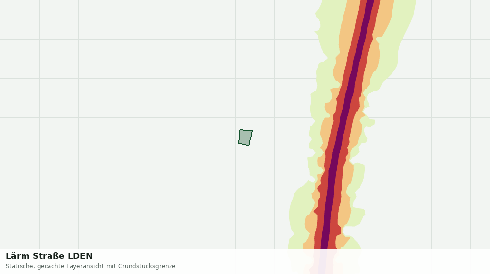 Statische Kartenansicht: Lärm Straße LDEN