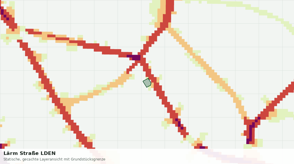 Statische Kartenansicht: Lärm Straße LDEN