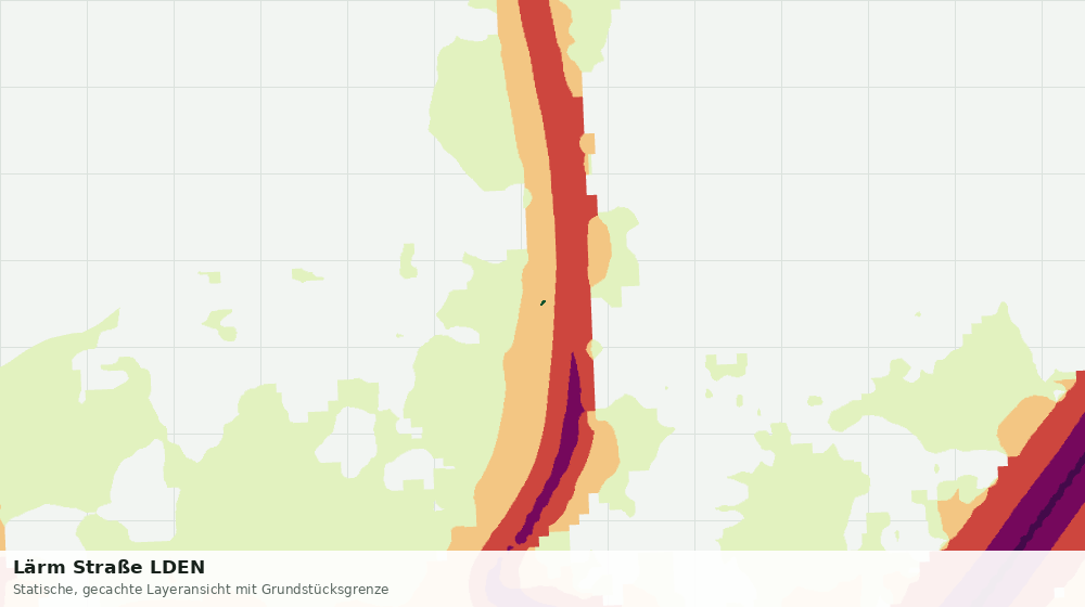 Statische Kartenansicht: Lärm Straße LDEN