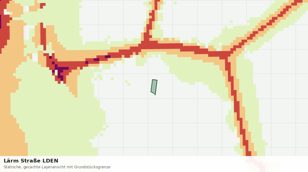 Statische Kartenansicht: Lärm Straße LDEN