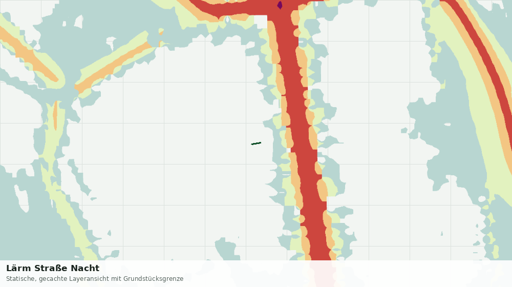 Statische Kartenansicht: Lärm Straße Nacht