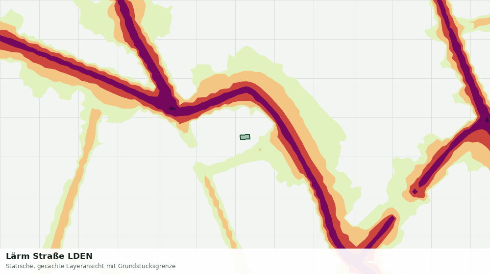 Statische Kartenansicht: Lärm Straße LDEN