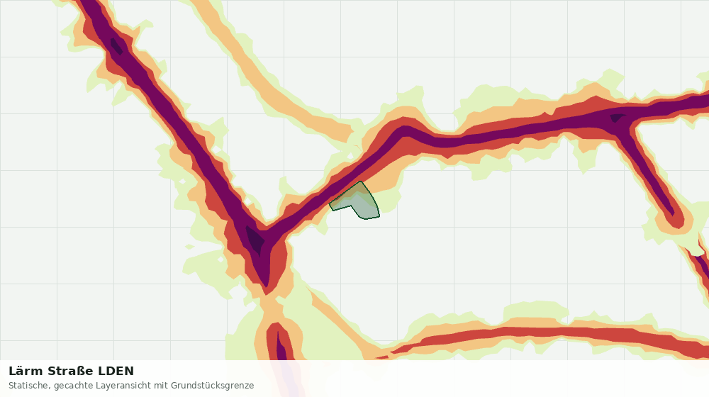 Statische Kartenansicht: Lärm Straße LDEN