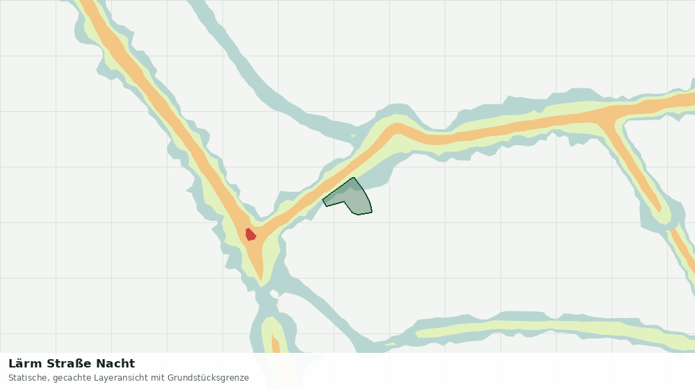 Statische Kartenansicht: Lärm Straße Nacht