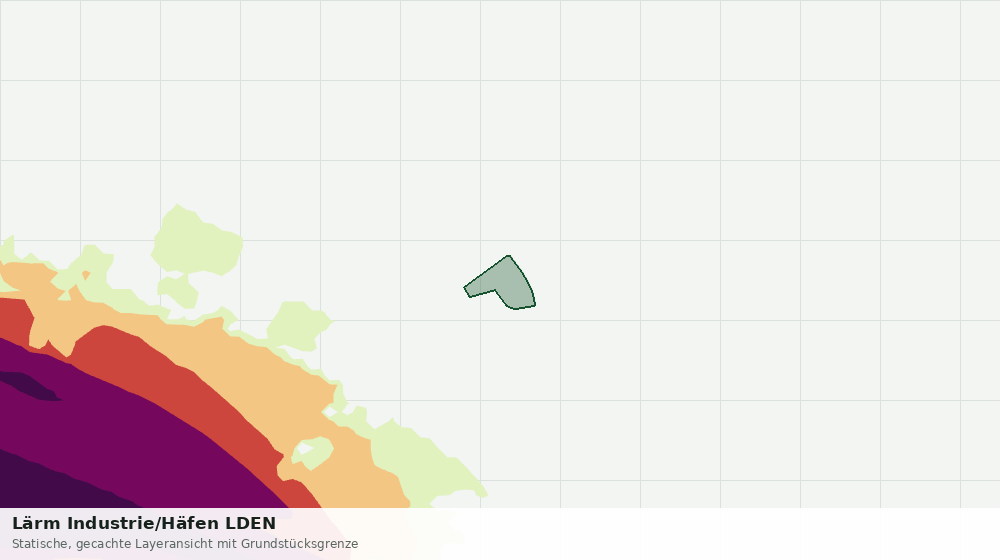 Statische Kartenansicht: Lärm Industrie/Häfen LDEN
