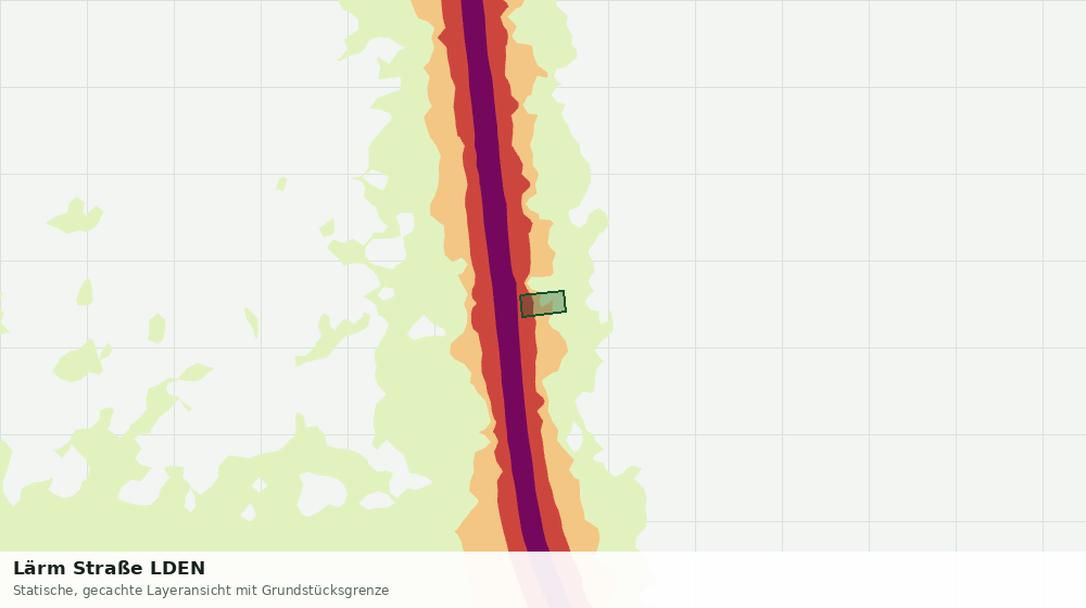Statische Kartenansicht: Lärm Straße LDEN