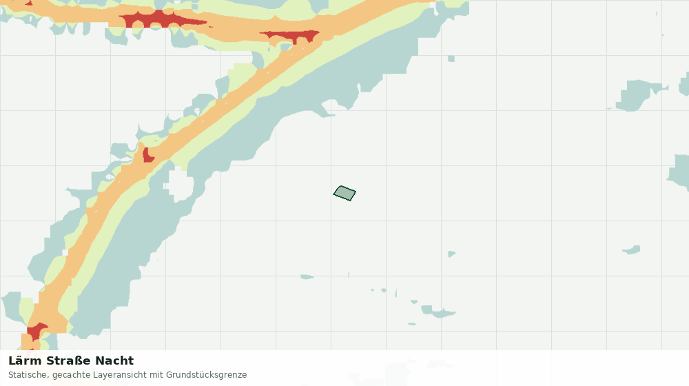 Statische Kartenansicht: Lärm Straße Nacht