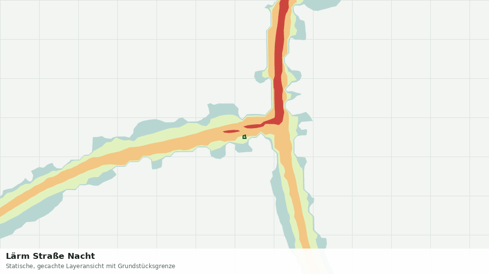 Statische Kartenansicht: Lärm Straße Nacht