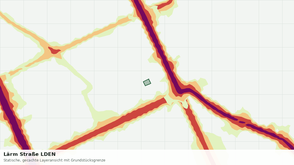 Statische Kartenansicht: Lärm Straße LDEN