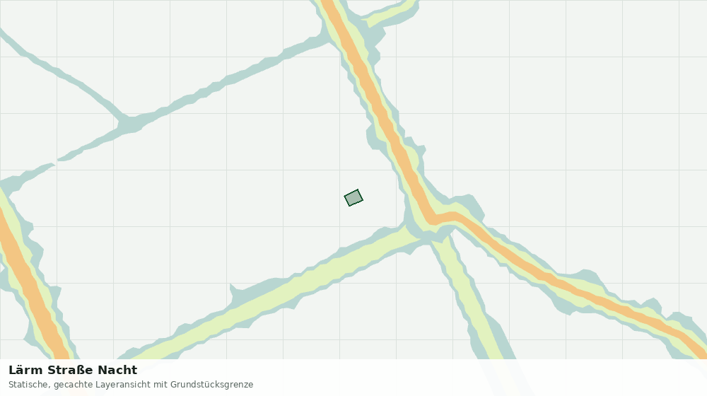 Statische Kartenansicht: Lärm Straße Nacht