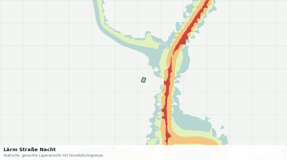 Statische Kartenansicht: Lärm Straße Nacht