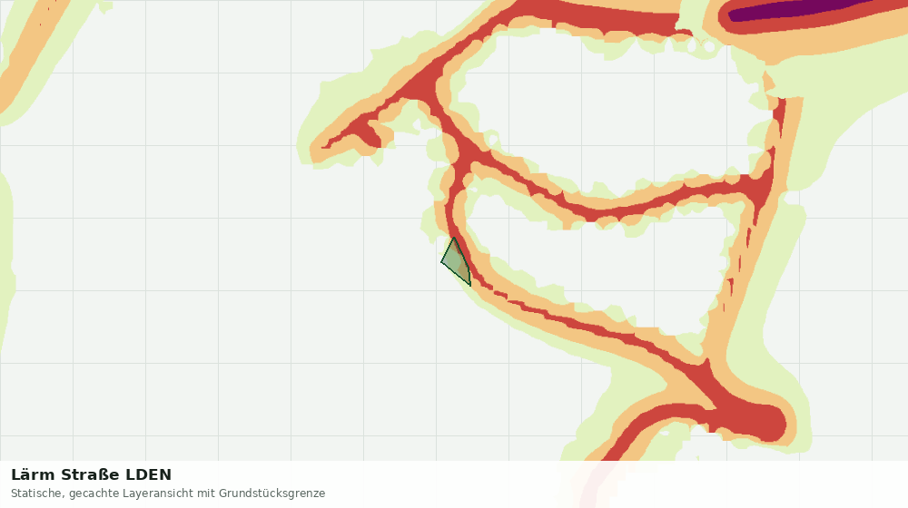 Statische Kartenansicht: Lärm Straße LDEN