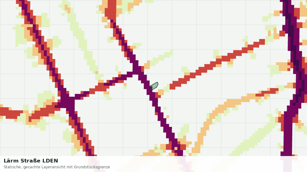 Statische Kartenansicht: Lärm Straße LDEN