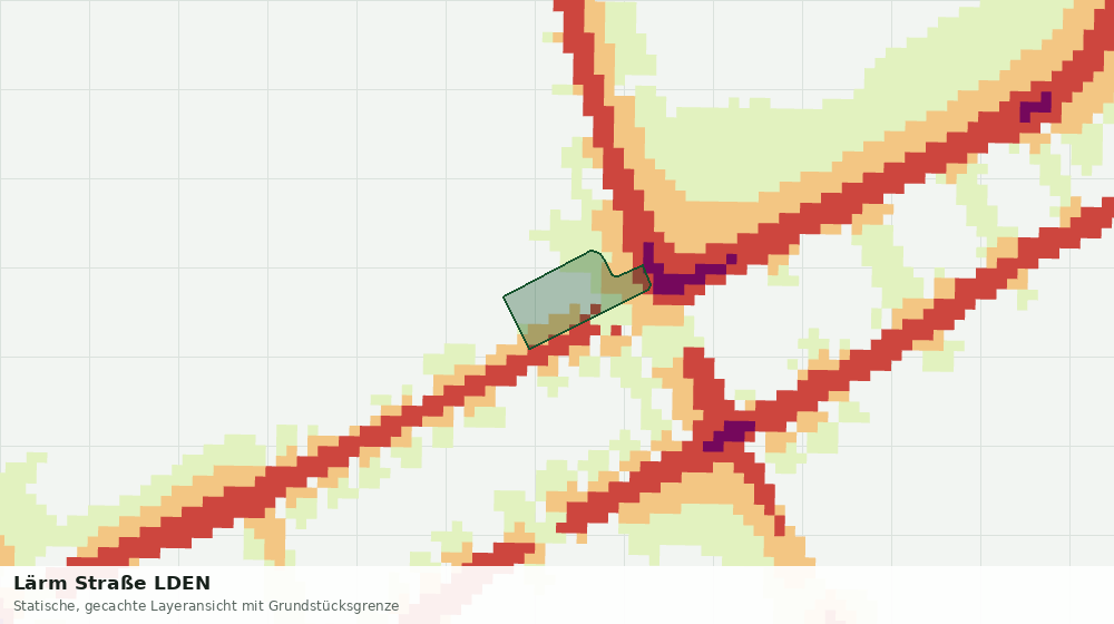 Statische Kartenansicht: Lärm Straße LDEN