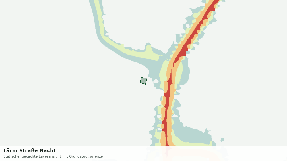 Statische Kartenansicht: Lärm Straße Nacht