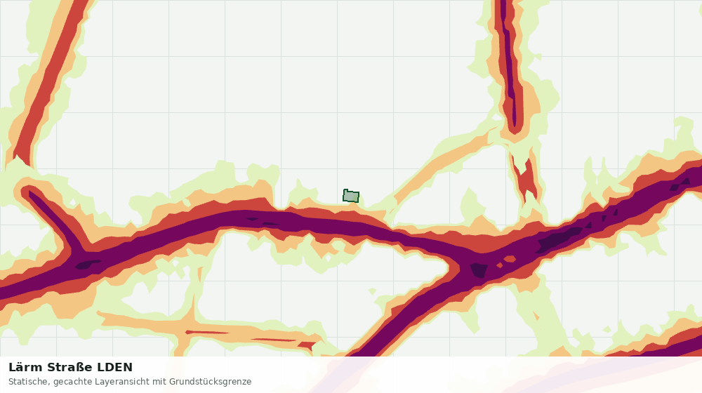 Statische Kartenansicht: Lärm Straße LDEN