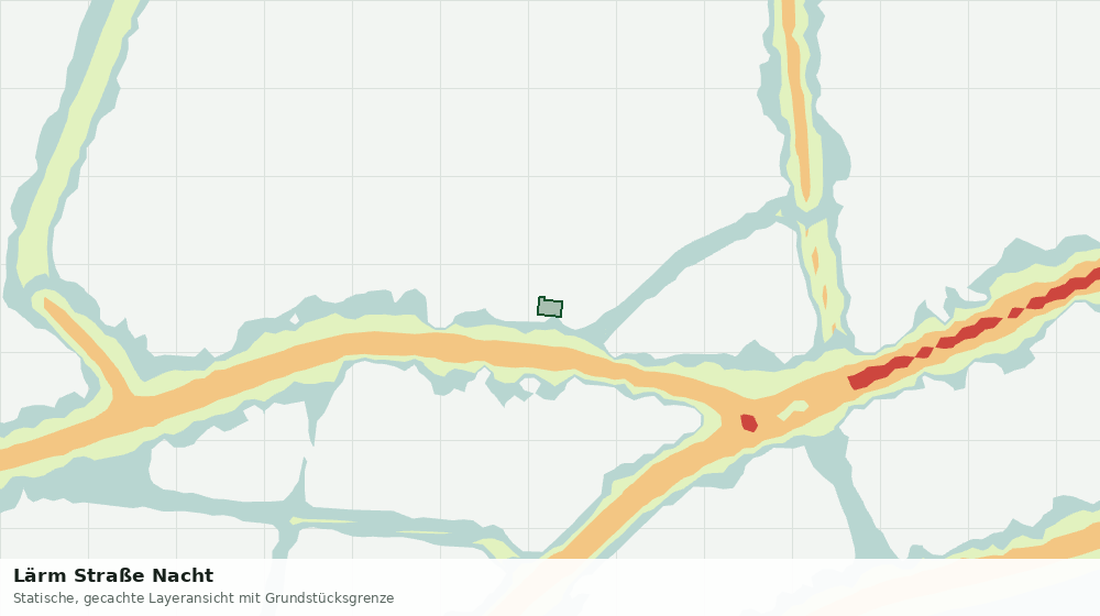 Statische Kartenansicht: Lärm Straße Nacht